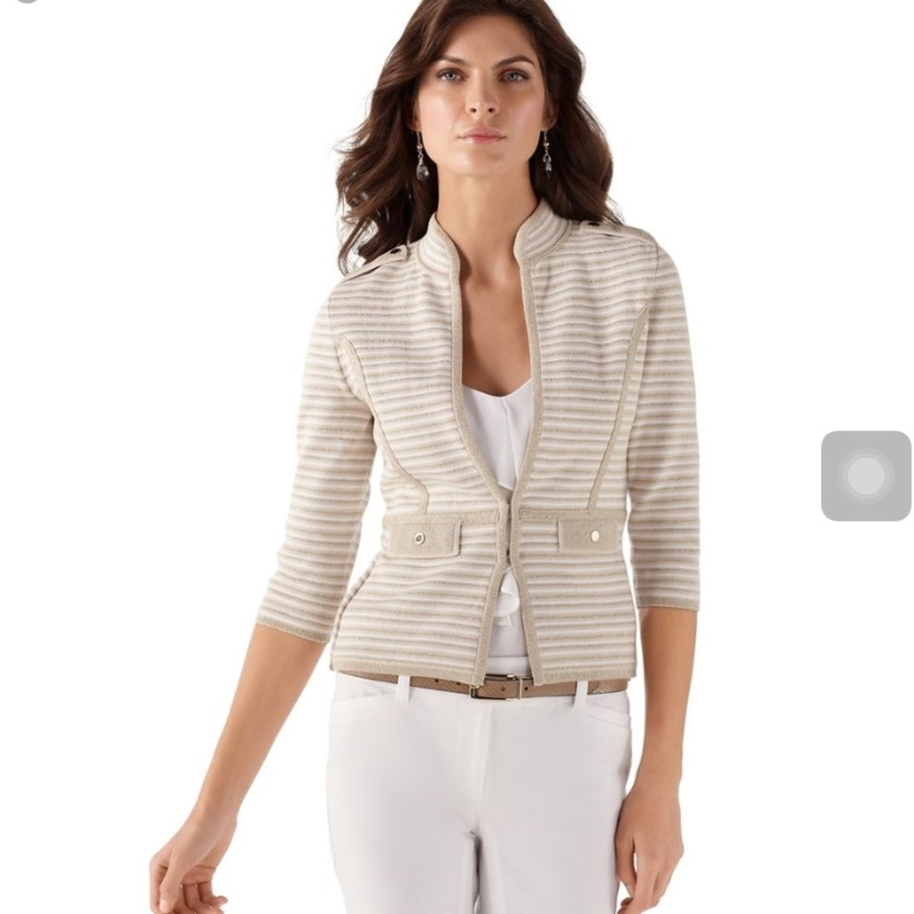 WHBM 3/4 sleeve sweater jacket